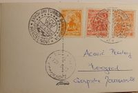 Postkarte Stempel 1954 Hergegnovi